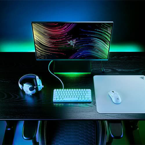 Razer Atlas Tempered Glass Gaming Mouse Pad - White (Large)